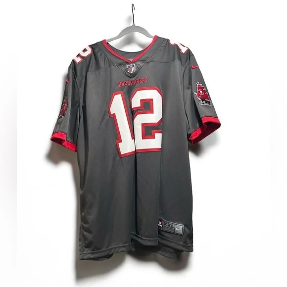 NWT Tom Brady Buccaneers Gray Jersey TB 12 XXL - Picture 1 of 9